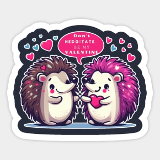 Valentine Hedgehog Valentine Hedgehog 2024 Sticker